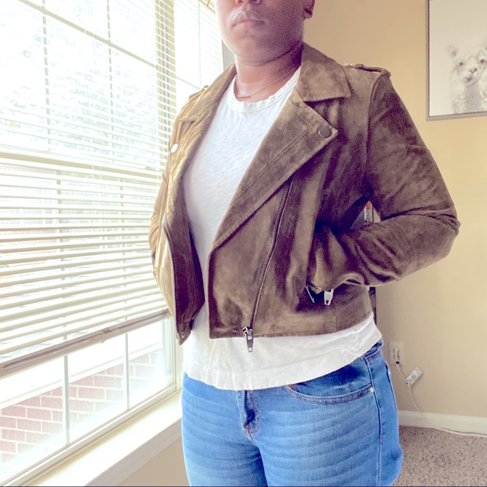 SL8 Suede Moto jacket